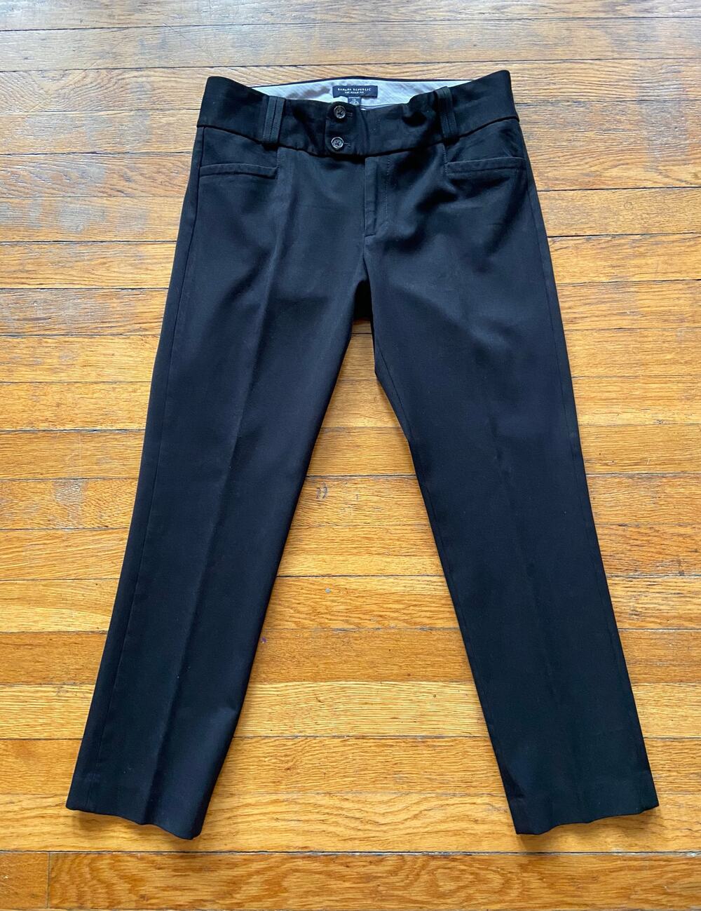 BANANA REPUBLIC 'The Sloan Fit' Black Stretch Pants sz 10